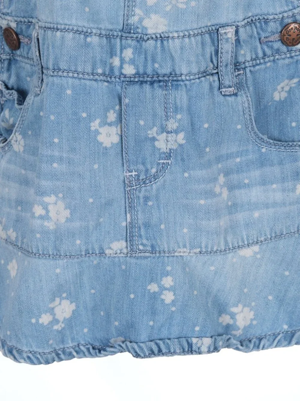 Vintage OshKosh B'gosh Vestbak Denim Overall Bibs Shorts 24M
